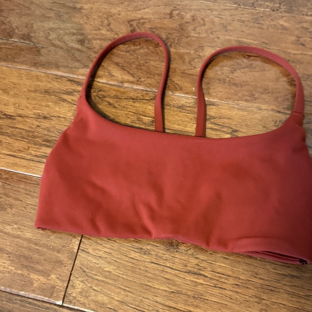 lululemon athletica Rust Bralette with Thin Straps